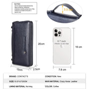 Men's Genuine Leather Passport Holder Wallet & Travel Organizer With Phone Pocket