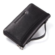 Men's Genuine Leather Passport Holder Wallet & Travel Organizer With Phone Pocket