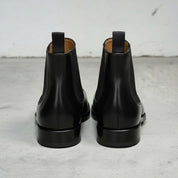 Men's Black Full-Grain Leather Chelsea Boots