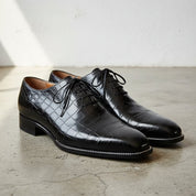 Handcrafted Black Crocodile Leather Dress Shoes