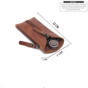 Women's Full-Grain Leather Key Case Wallet