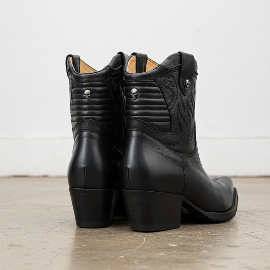 Handmade Calf Leather Women's Ankle Boots