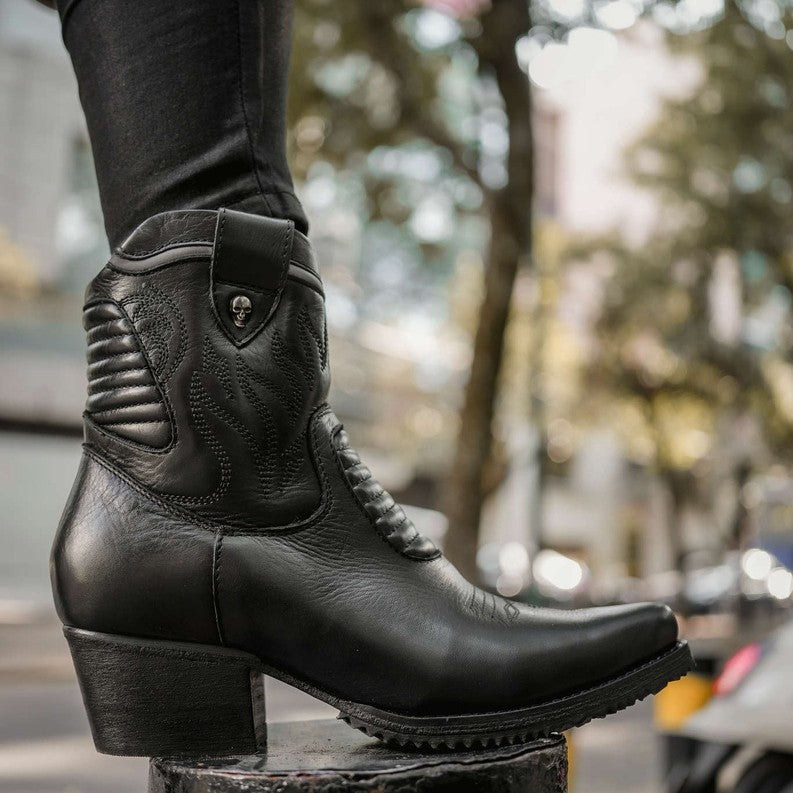 Handmade Calf Leather Women's Ankle Boots