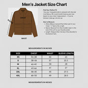 Men's Brown Embroidered Full-Grain Leather Jacket