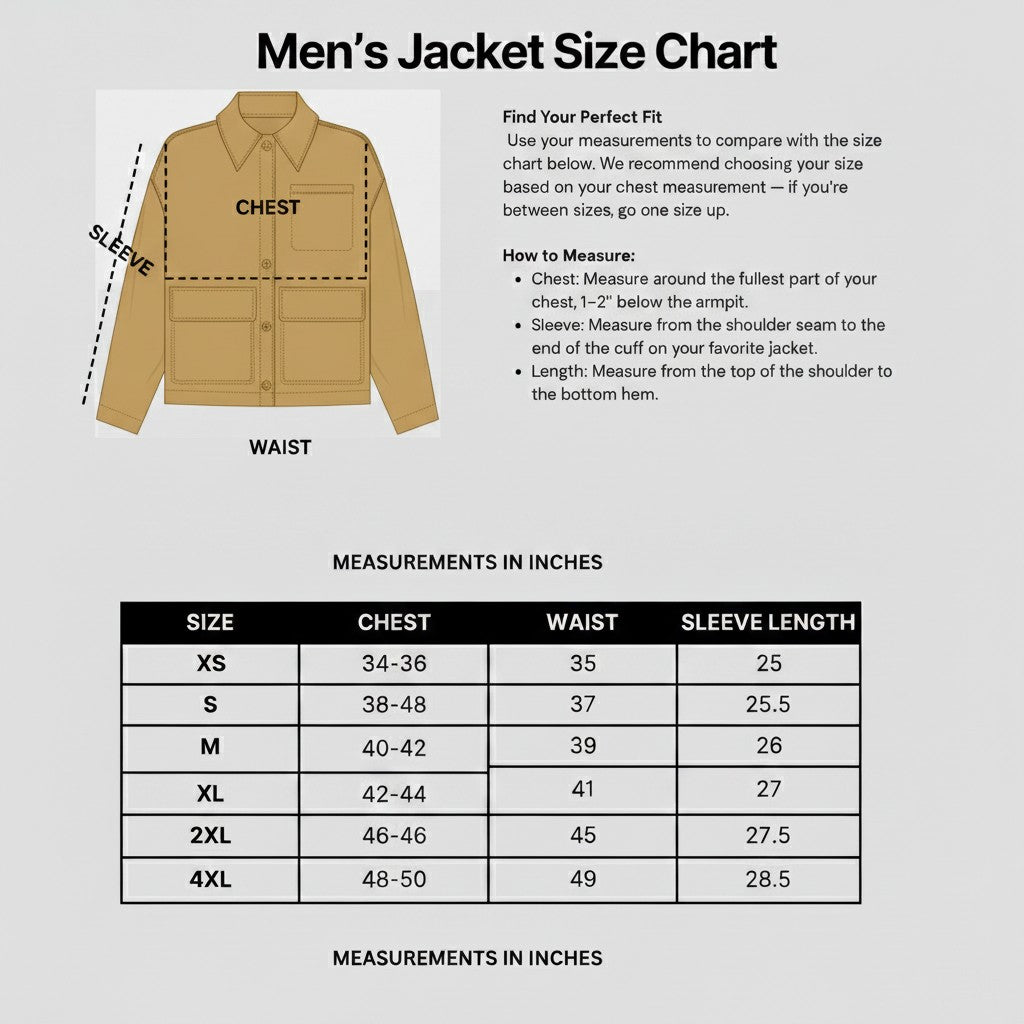 Men's Tan Embroidered Full-Grain Leather Jacket