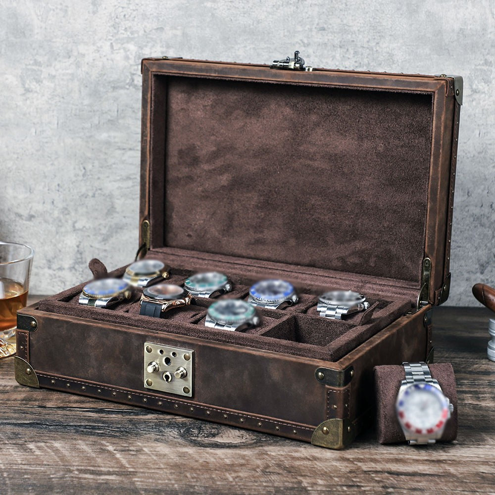 Handmade Leather Custom Watch Box