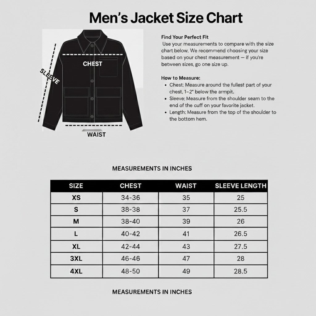 Men's Black Leather Long Jacket