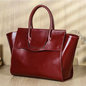 Women's Full-Grain Leather Laptop Tote Bag