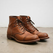 Handmade Men's Tan Brown Leather Ankle Boots