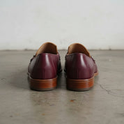 Men's Burgundy Leather Loafers