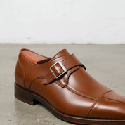 Men's Brown Leather Monks