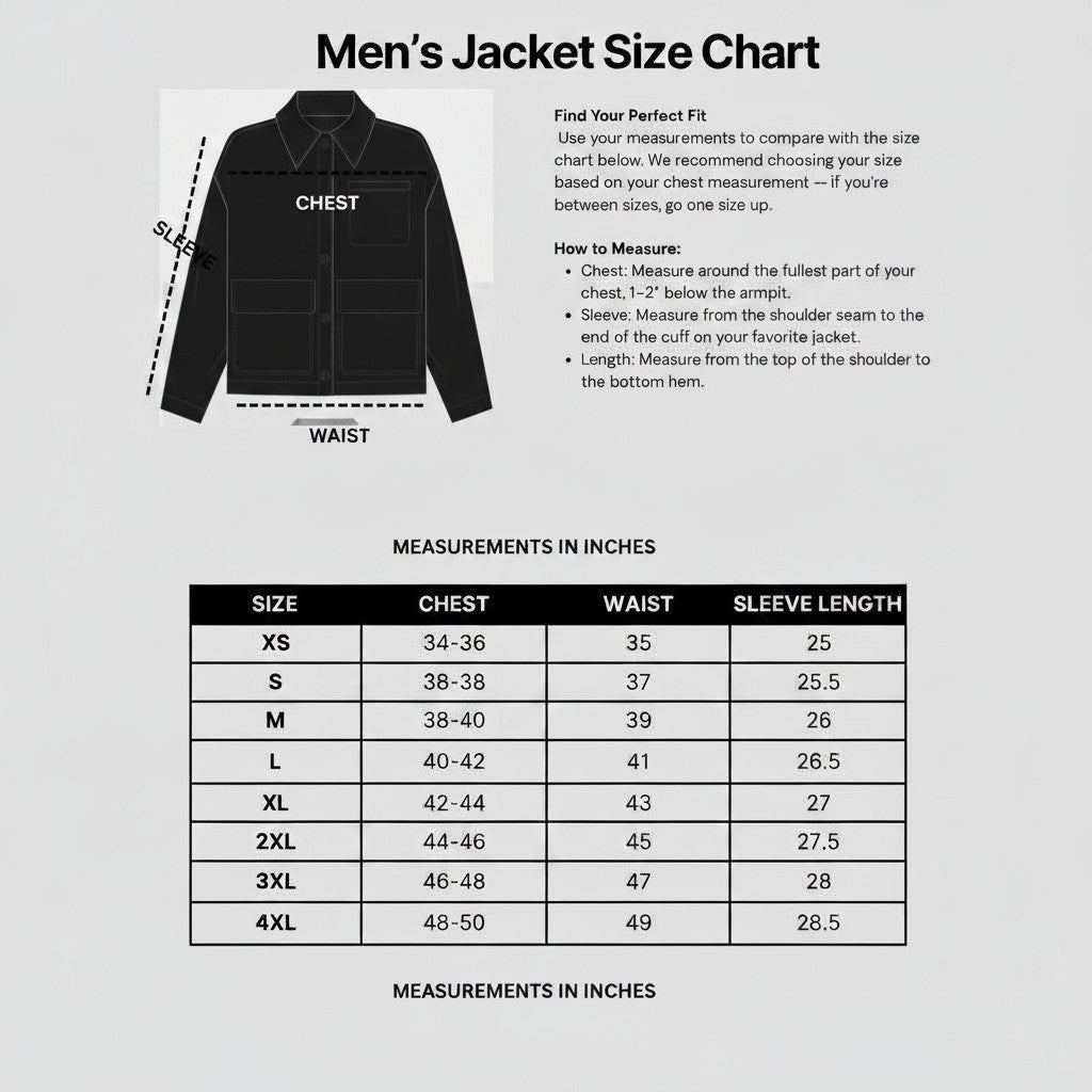 Men's Black Leather Biker Jacket