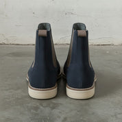 Men's Navy Blue Suede Chelsea Boots