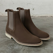 Men's Brown Suede Chelsea Boots