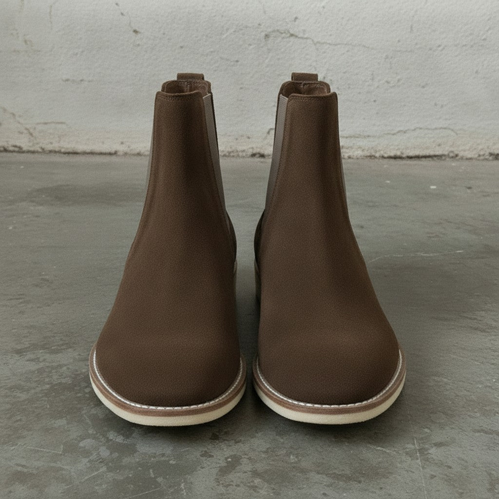 Men's Brown Suede Chelsea Boots