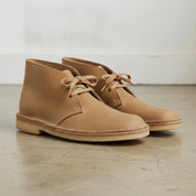 Men's Tan Plain-Toe Leather Chukka Boots