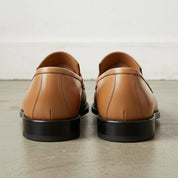 Handcrafted Men's Tan Leather Moccasins