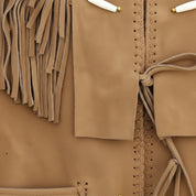 Men's Tan Fringed Suede Jacket