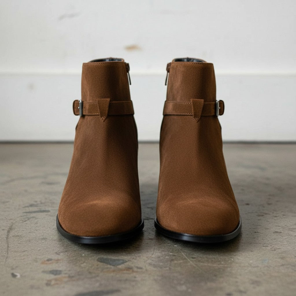 Men's Brown Suede Jodhpur Boots