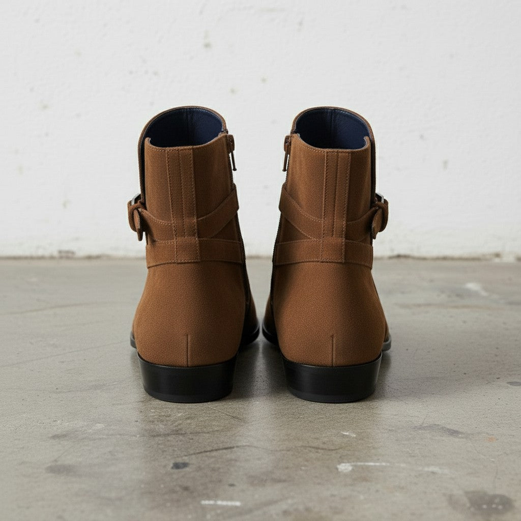 Men's Brown Suede Jodhpur Boots