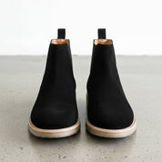 Men's Black Suede Chelsea Boots