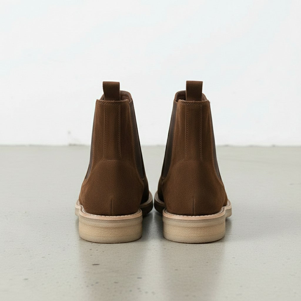 Men's Brown Suede Chelsea Boots