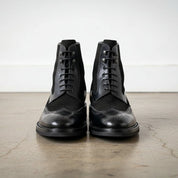 Men's Black Cap-Toe Leather Ankle Boots — Jermyn