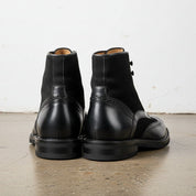 Men's Black Cap-Toe Leather Ankle Boots — Jermyn