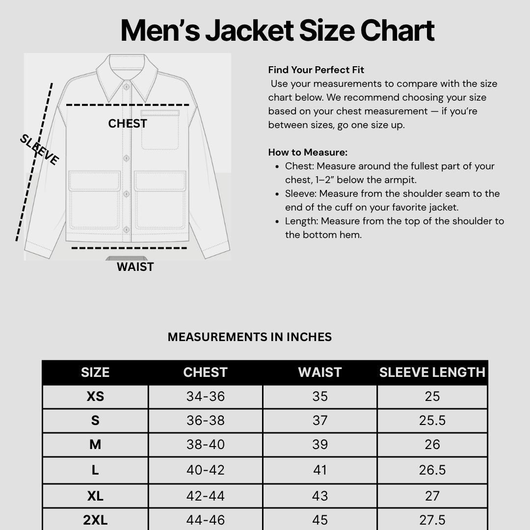 Men's Black Embroidered Studded Leather Biker Jacket