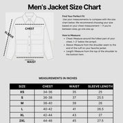Men's Black Embroidered Studded Leather Biker Jacket