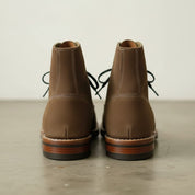 Men's Brown Plain-Toe Suede Ankle Boots
