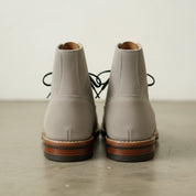Men's Light Gray Plain-Toe Suede Ankle Boots