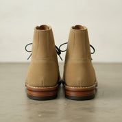 Men's Tan Plain-Toe Suede Ankle Boots
