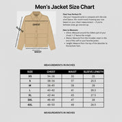 Men's Tan Embroidered Studded Leather Biker Jacket