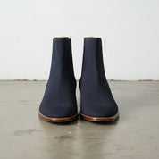 Men's Navy Blue Suede Chelsea Boots