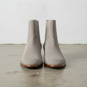 Men's Light Gray Suede Chelsea Boots