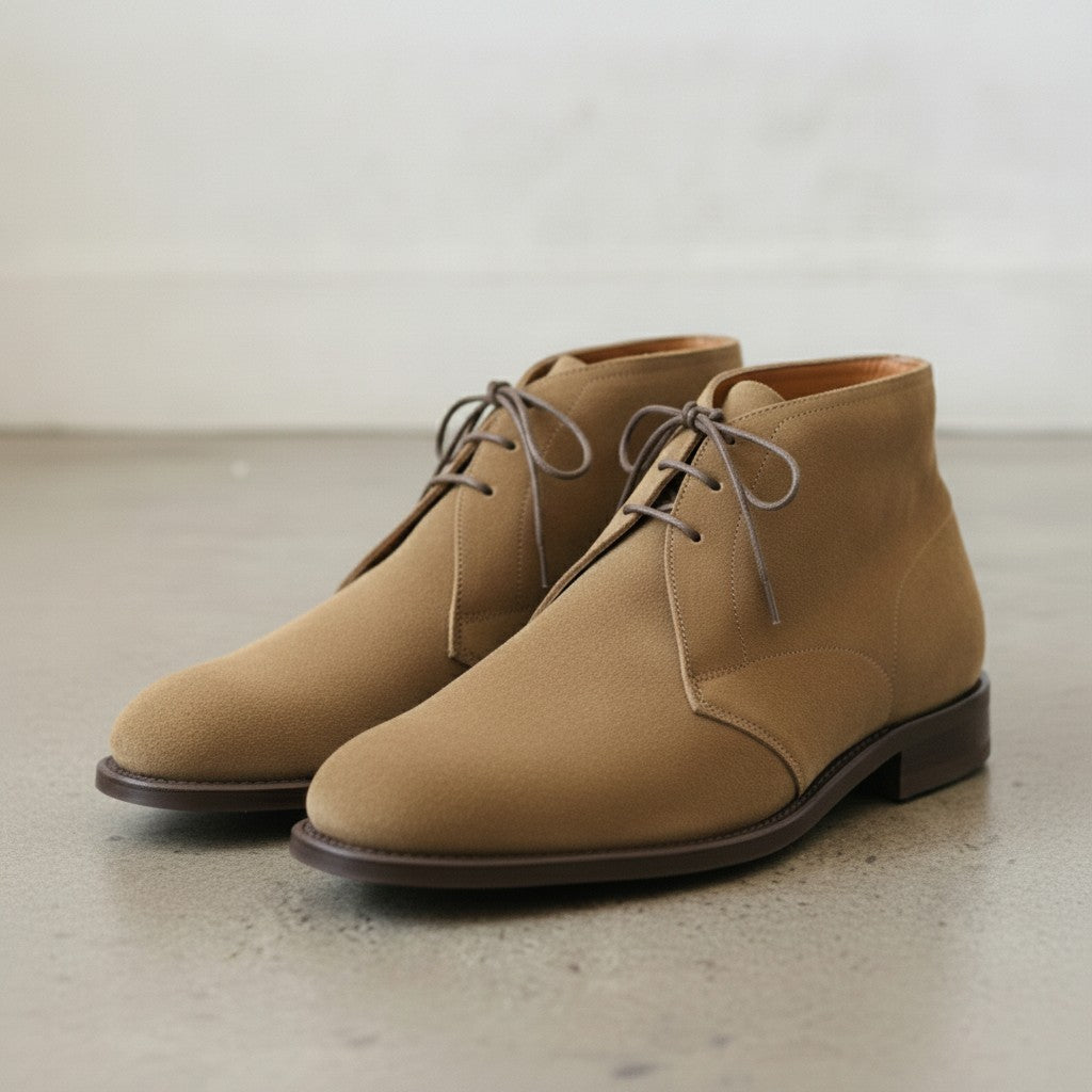 Men's Tan Suede Chukka Boots