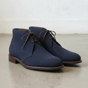 Men's Navy Blue Suede Chukka Boots
