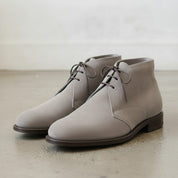 Men's Light Gray Suede Chukka Boots