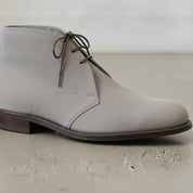 Men's Light Gray Suede Chukka Boots