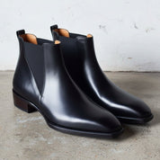 Men's Black Leather Chelsea Boots
