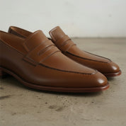Men's Brown Leather Loafers