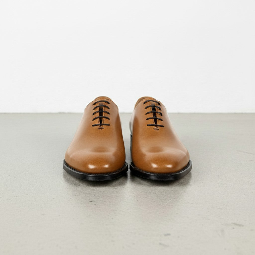 Men's Tan Leather Oxfords
