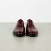 Men's Burgundy Leather Oxfords