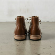 Men's Antique Brown Plain-Toe Leather Chukka Boots