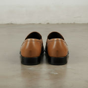 Men's Tan Fringe Leather Bit Loafers — Wesley