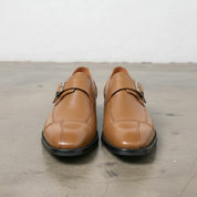 Men's Tan Leather Monks