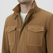 Men's Tan Suede Field Jacket