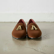 Men's Brown Suede Tassel Loafers