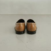 Men's Tan Apron-Toe Leather Bit Loafers — Elwood